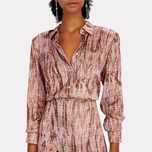 Alexis Ciandra Crepe Mini Shirt Dress Large NWT $498